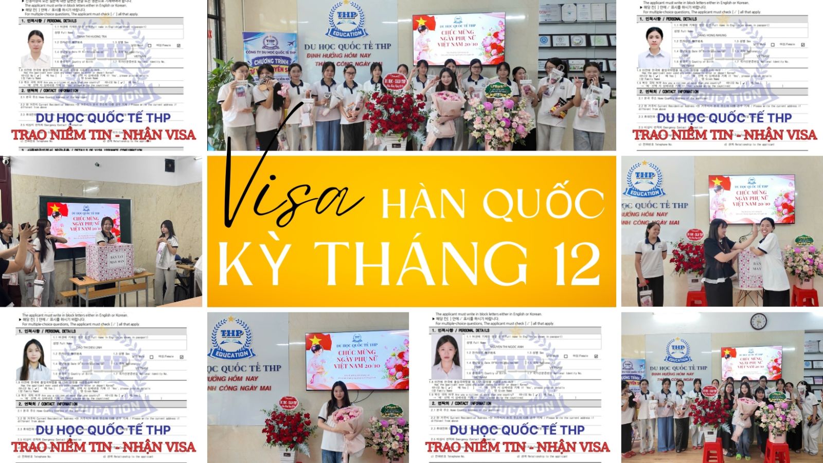 NGÀY PHỤ NỮ VIỆT NAM 20/10: KHI HOA, QUÀ VÀ VISA ĐÃ ĐẾN TAY HỌC VIÊN THP